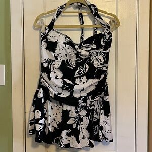 Swimsuits for All Ruched Skirted Swim Dress